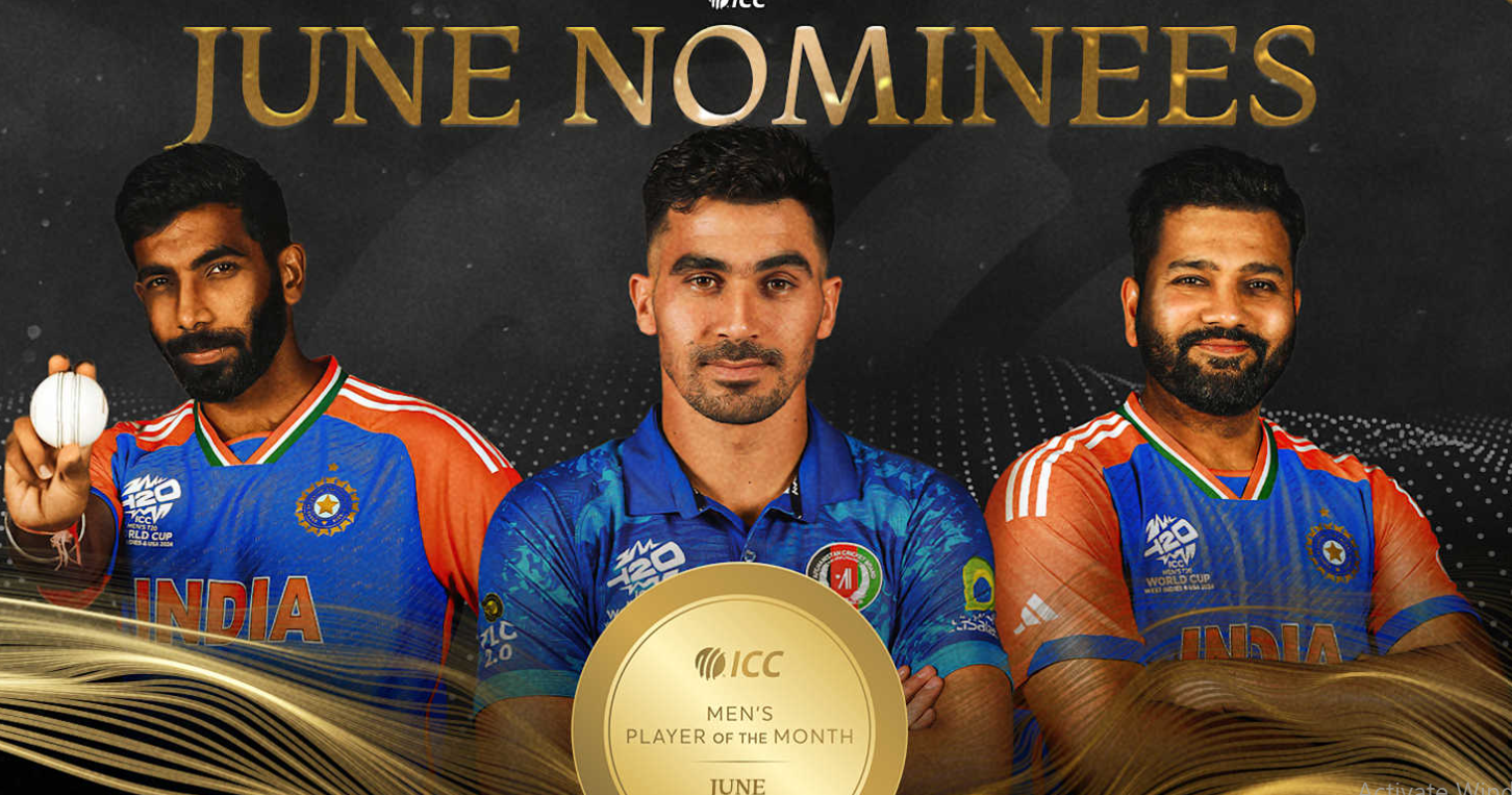 ICC announces Men's Player of the Month nominees for June